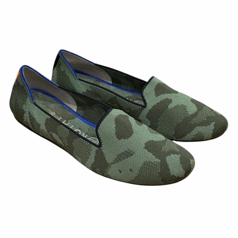 Rothy’s The Loafer in Olive Camo Size 7.5